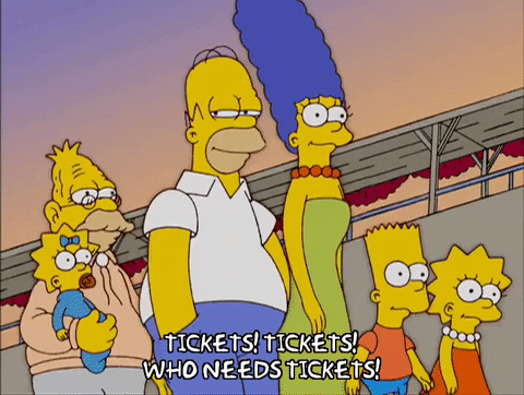 Homer-Simpson-Selling-Tickets