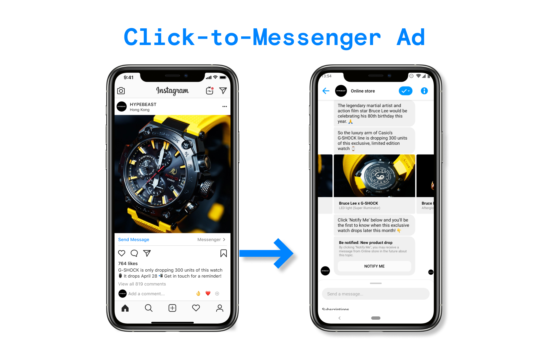Product-drop-notification-campaign-Click-to-Messenger-entry-point