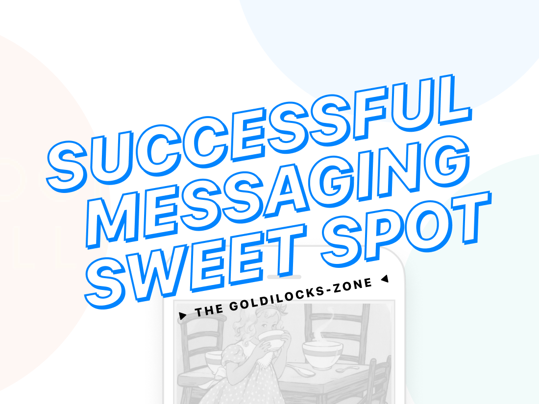 Successful Messaging Sweet Spot: the Goldilocks-zone