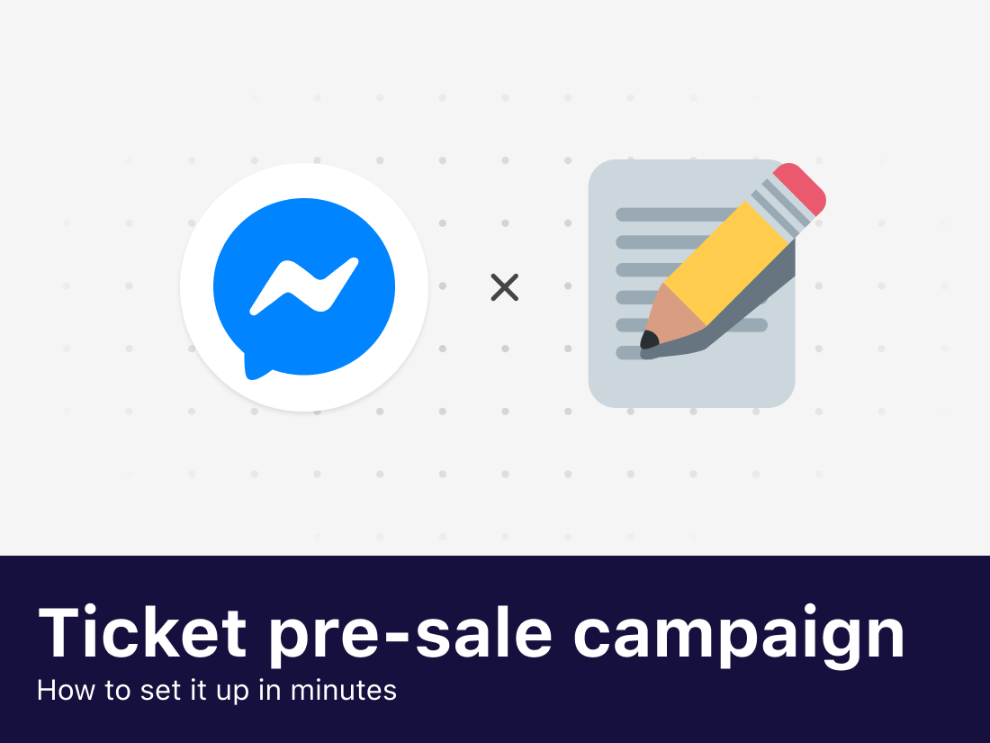 How to set up a ticket pre-sale campaign