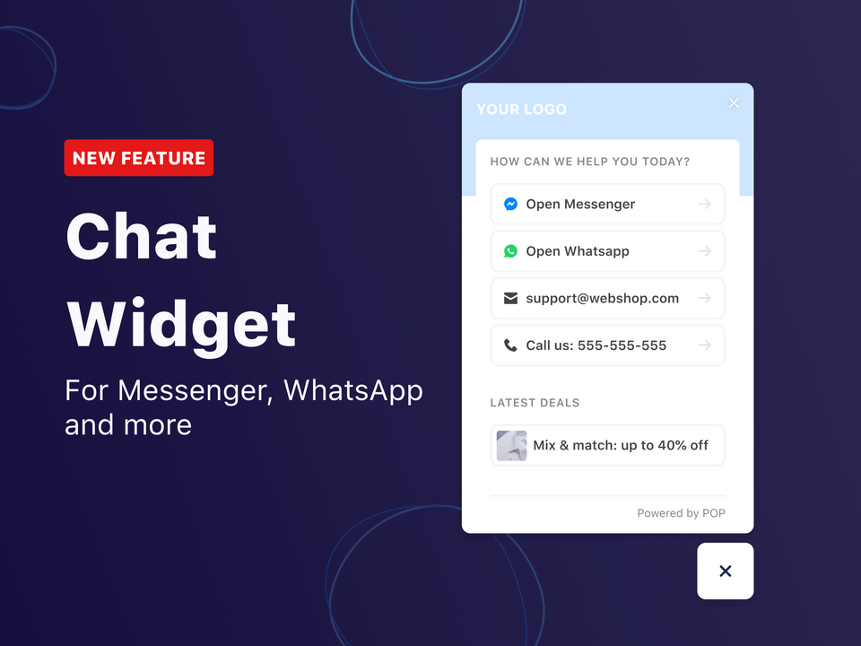 Whatsapp chat widget for website